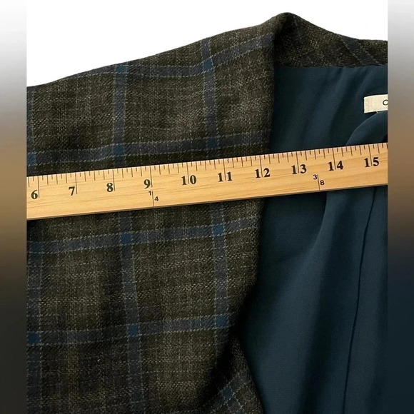 Cabi Plaid Court Cape Jacket Gray Plaid Style 916 Size 10 Business Singl… - Picture 11 of 13